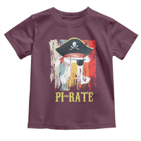 Funny Pi-rate Toddler T Shirt Pi Day Math Geek Pirate Lover