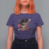 Funny Pirate T Shirt For Women All Fun And Games Until Someone Loses An Eye