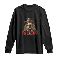 Cute Groundhog Long Sleeve Shirt Woodchuck Day Animal Lover