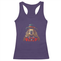 Cute Groundhog Racerback Tank Top Woodchuck Day Animal Lover