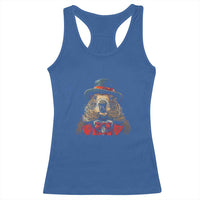 Cute Groundhog Racerback Tank Top Woodchuck Day Animal Lover