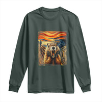 Funny Scream Groundhog Long Sleeve Shirt Woddchuck Day