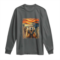 Funny Scream Groundhog Long Sleeve Shirt Woddchuck Day