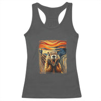 Funny Scream Groundhog Racerback Tank Top Woddchuck Day
