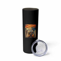 Funny Scream Groundhog Skinny Tumbler Woddchuck Day