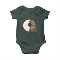 Groundhog Shadow Meteorlogy Baby Onesie Woodchuck Puppet Funny Gift
