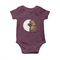 Groundhog Shadow Meteorlogy Baby Onesie Woodchuck Puppet Funny Gift