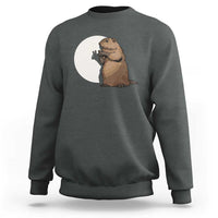 Groundhog Shadow Meteorlogy Sweatshirt Woodchuck Puppet Funny Gift