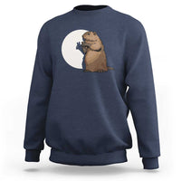 Groundhog Shadow Meteorlogy Sweatshirt Woodchuck Puppet Funny Gift