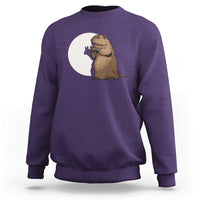 Groundhog Shadow Meteorlogy Sweatshirt Woodchuck Puppet Funny Gift