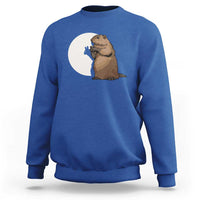 Groundhog Shadow Meteorlogy Sweatshirt Woodchuck Puppet Funny Gift