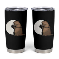 Groundhog Shadow Meteorlogy Tumbler Cup Woodchuck Puppet Funny Gift