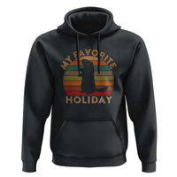 Groundhog Day Hoodie My Favorite Holiday Ground Hog Shadow Retro Sunset