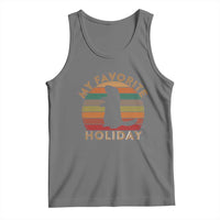 Groundhog Day Tank Top My Favorite Holiday Ground Hog Shadow Retro Sunset