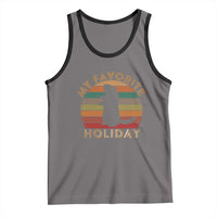 Groundhog Day Tank Top My Favorite Holiday Ground Hog Shadow Retro Sunset