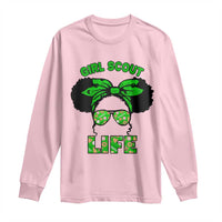 Scout Girl Cookie Dealer Long Sleeve Shirt Troop Leader Little Messy Bun - Wonder Print Shop