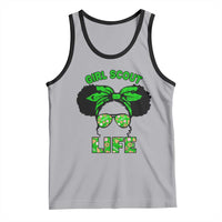 Scout Girl Cookie Dealer Tank Top Troop Leader Little Messy Bun - Wonder Print Shop