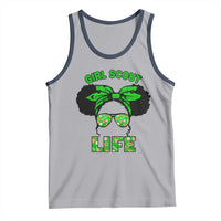Scout Girl Cookie Dealer Tank Top Troop Leader Little Messy Bun - Wonder Print Shop