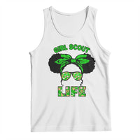 Scout Girl Cookie Dealer Tank Top Troop Leader Little Messy Bun - Wonder Print Shop