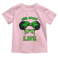 Scout Girl Cookie Dealer Toddler T Shirt Troop Leader Little Messy Bun - Wonder Print Shop