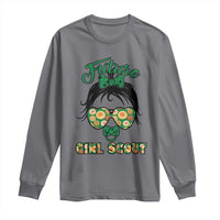 Scout Girl Cookie Dealer Long Sleeve Shirt Troop Leader Kidlife Little Bun - Wonder Print Shop