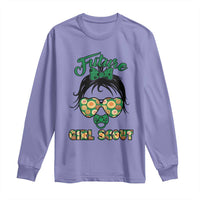 Scout Girl Cookie Dealer Long Sleeve Shirt Troop Leader Kidlife Little Bun - Wonder Print Shop