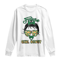 Scout Girl Cookie Dealer Long Sleeve Shirt Troop Leader Kidlife Little Bun - Wonder Print Shop