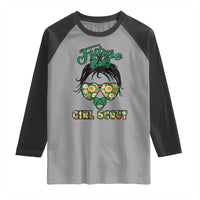 Scout Girl Cookie Dealer Raglan Shirt Troop Leader Kidlife Little Bun - Wonder Print Shop