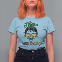 Scout Girl Cookie Dealer T Shirt For Women Troop Leader Kidlife Little Bun - Wonder Print Shop