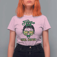 Scout Girl Cookie Dealer T Shirt For Women Troop Leader Kidlife Little Bun - Wonder Print Shop