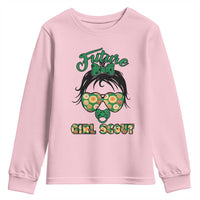 Scout Girl Cookie Dealer Youth Sweatshirt Troop Leader Kidlife Little Bun - Wonder Print Shop