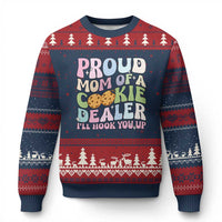 Scout Girl Mom Ugly Christmas Sweater Proud Mom Of A Cookie Dealer Troop Leader Family Matching - Wonder Print Shop