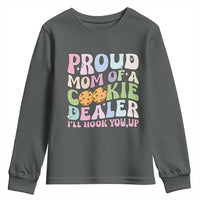 Scout Girl Mom Youth Sweatshirt Proud Mom Of A Cookie Dealer Troop Leader Family Matching - Wonder Print Shop