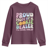Scout Girl Mom Youth Sweatshirt Proud Mom Of A Cookie Dealer Troop Leader Family Matching - Wonder Print Shop