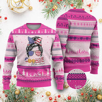 Scout Girl Mom Ugly Christmas Sweater American Proud Cookie Mom Troop Leader Family Matching - Wonder Print Shop