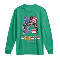Scout Girl Mom Long Sleeve Shirt American Proud Cookie Mom Troop Leader Family Matching - Wonder Print Shop