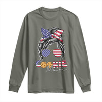 Scout Girl Mom Long Sleeve Shirt American Proud Cookie Mom Troop Leader Family Matching - Wonder Print Shop
