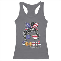 Scout Girl Mom Racerback Tank Top American Proud Cookie Mom Troop Leader Family Matching - Wonder Print Shop