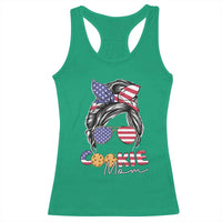 Scout Girl Mom Racerback Tank Top American Proud Cookie Mom Troop Leader Family Matching - Wonder Print Shop
