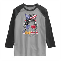 Scout Girl Mom Raglan Shirt American Proud Cookie Mom Troop Leader Family Matching - Wonder Print Shop