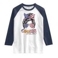 Scout Girl Mom Raglan Shirt American Proud Cookie Mom Troop Leader Family Matching - Wonder Print Shop
