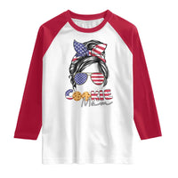 Scout Girl Mom Raglan Shirt American Proud Cookie Mom Troop Leader Family Matching - Wonder Print Shop