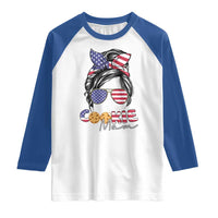 Scout Girl Mom Raglan Shirt American Proud Cookie Mom Troop Leader Family Matching - Wonder Print Shop