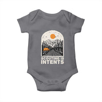 Funny Scout Camping Baby Onesie Scouting Is Intents Hiking Camper Outdoors Adventure - Wonder Print Shop
