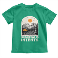 Funny Scout Camping Toddler T Shirt Scouting Is Intents Hiking Camper Outdoors Adventure - Wonder Print Shop