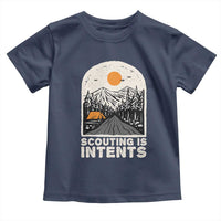 Funny Scout Camping Toddler T Shirt Scouting Is Intents Hiking Camper Outdoors Adventure - Wonder Print Shop
