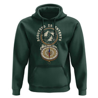Funny Scout Camping Hoodie Scouting Is Intents Compass Camper Hiking Outdoors Adventure TS02