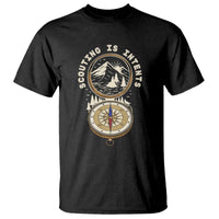 Funny Scout Camping T Shirt Scouting Is Intents Compass Camper Hiking Outdoors Adventure TS02