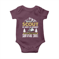 Funny Scout Baby Onesie Being A Scout Is Not A Hobby It's A Survial Skill Scouting