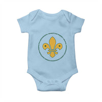 Scout Law Values Baby Onesie Scouting Troop Leader Fleur-de-Lis